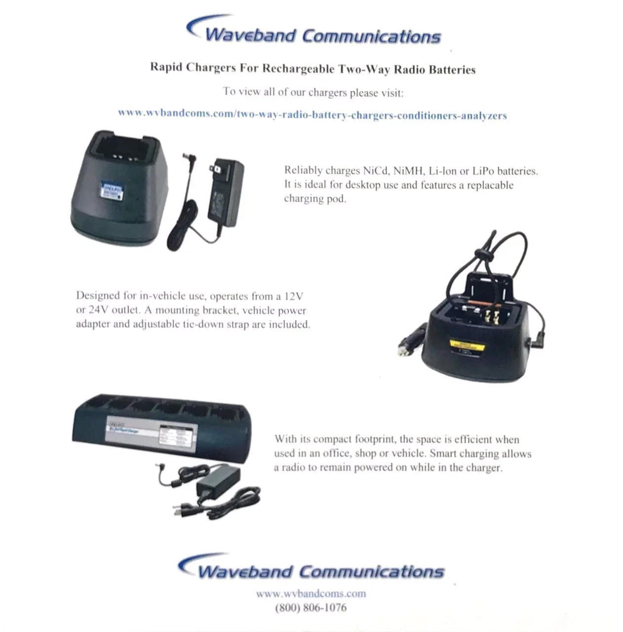 6 Station Rapid Rate Charger for Bendix King KNG-P150 Portable Radios - Image 5
