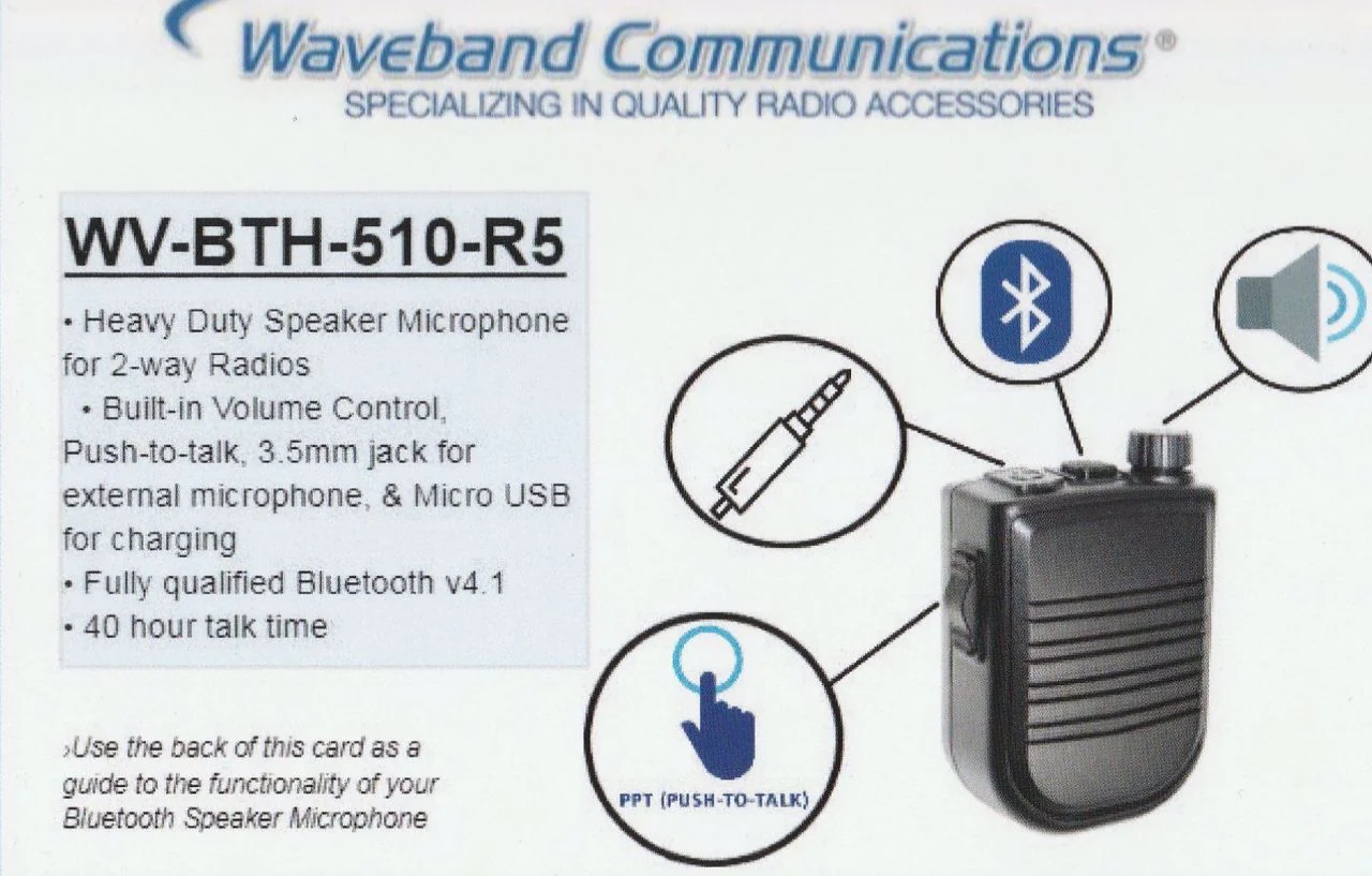 Wireless Bluetooth Remote Speaker Microphone for Motorola TRBO & Motorola APX - Image 9